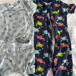 Hanna Andersson shorts pjs set size 18-24 m